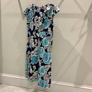 ⭐️ Lilly Pulitzer Clare Flutter Sleeve Dress EUC